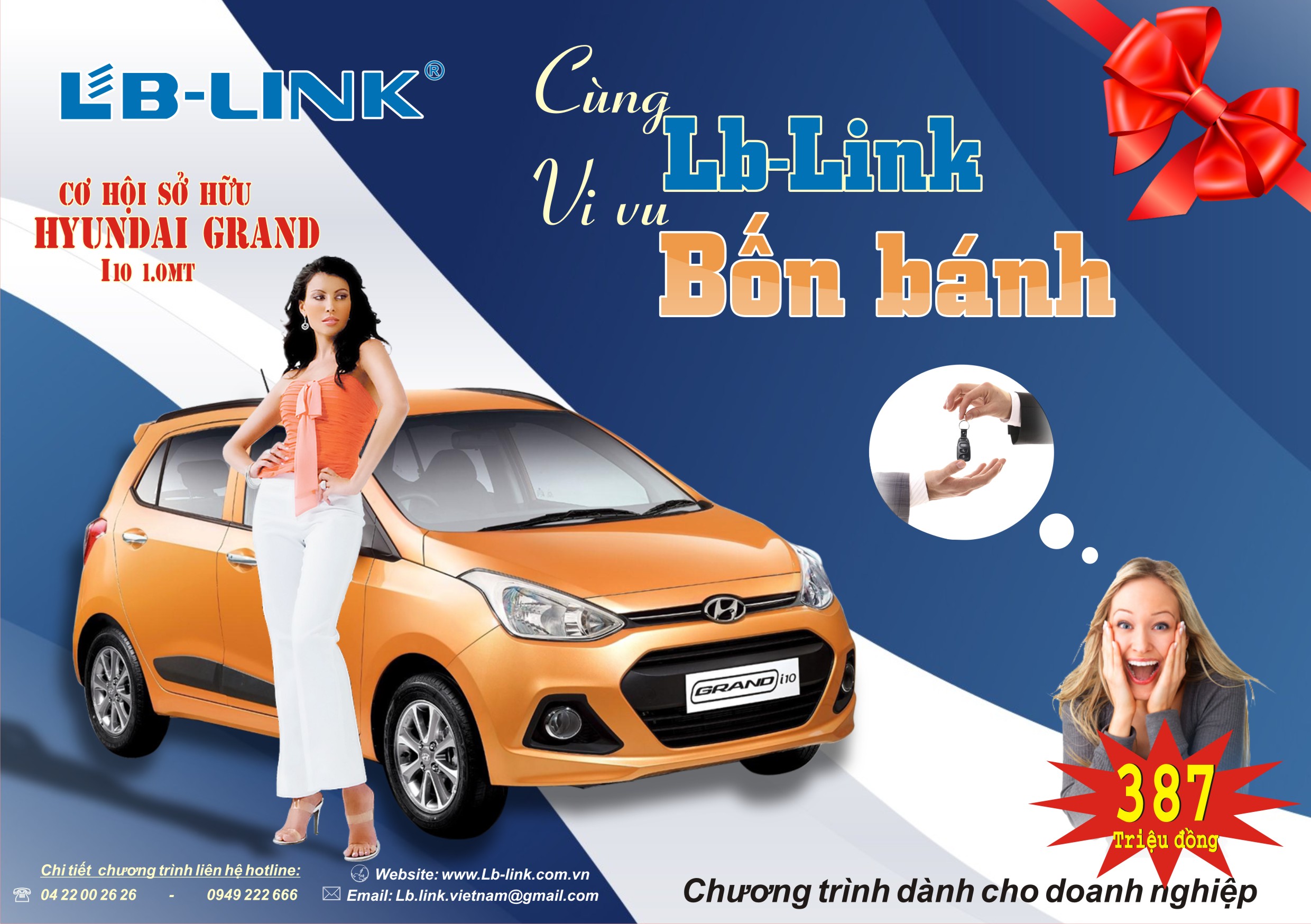 CHƯƠNG TRÌNH INCENTIVE ĐẶC BIỆT : CÙNG LB-LINK VI VU 4 BÁNH